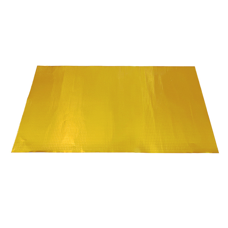 Textured gold foil sheet.
