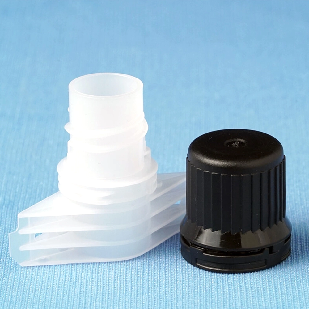 plastic spout pouch with cap