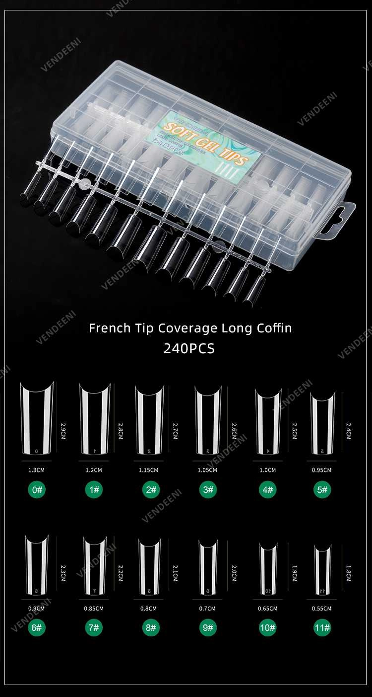 French-Tip-Coverage-Long-Coffin French Tip Coverage Long Coffin