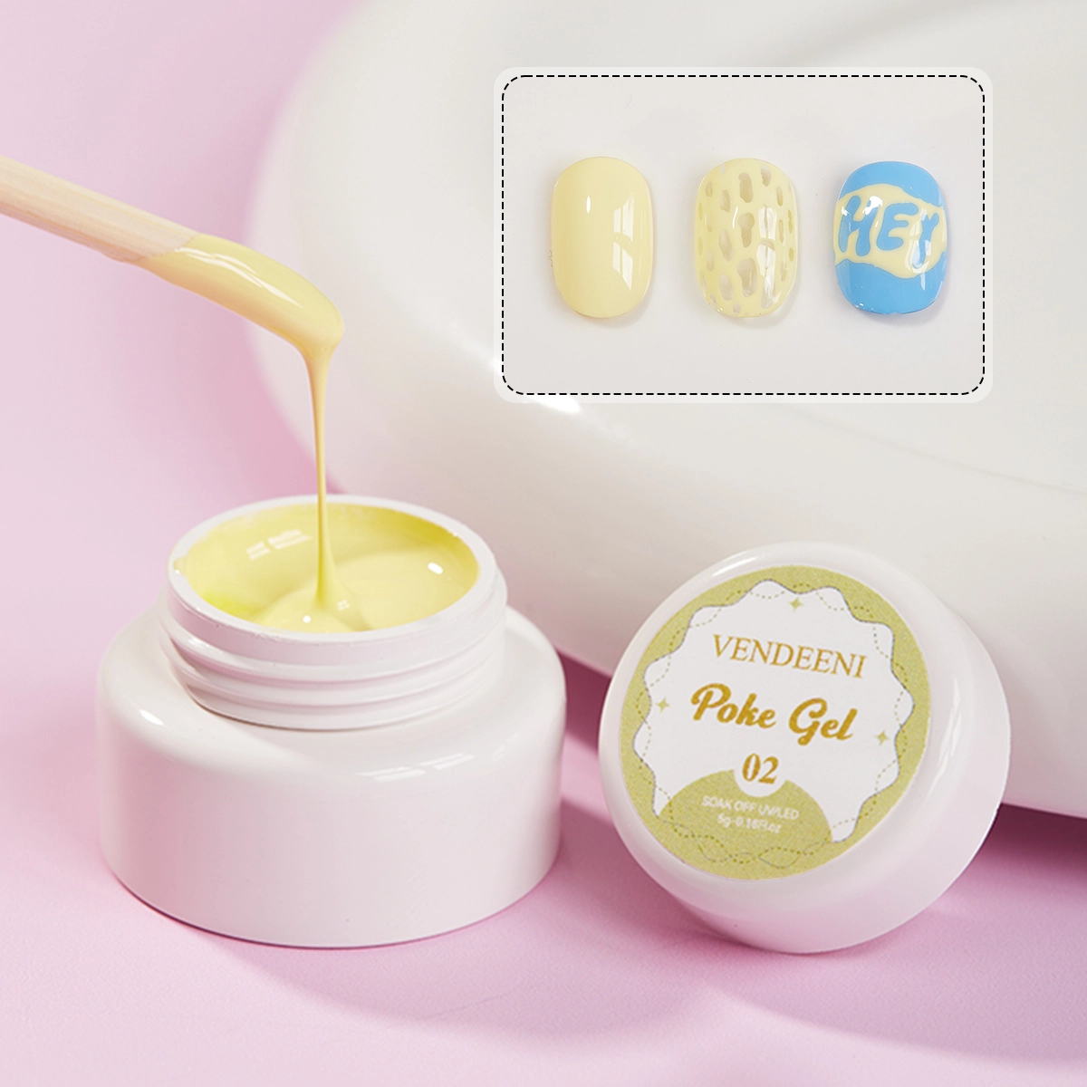 yellow Poke gel polish