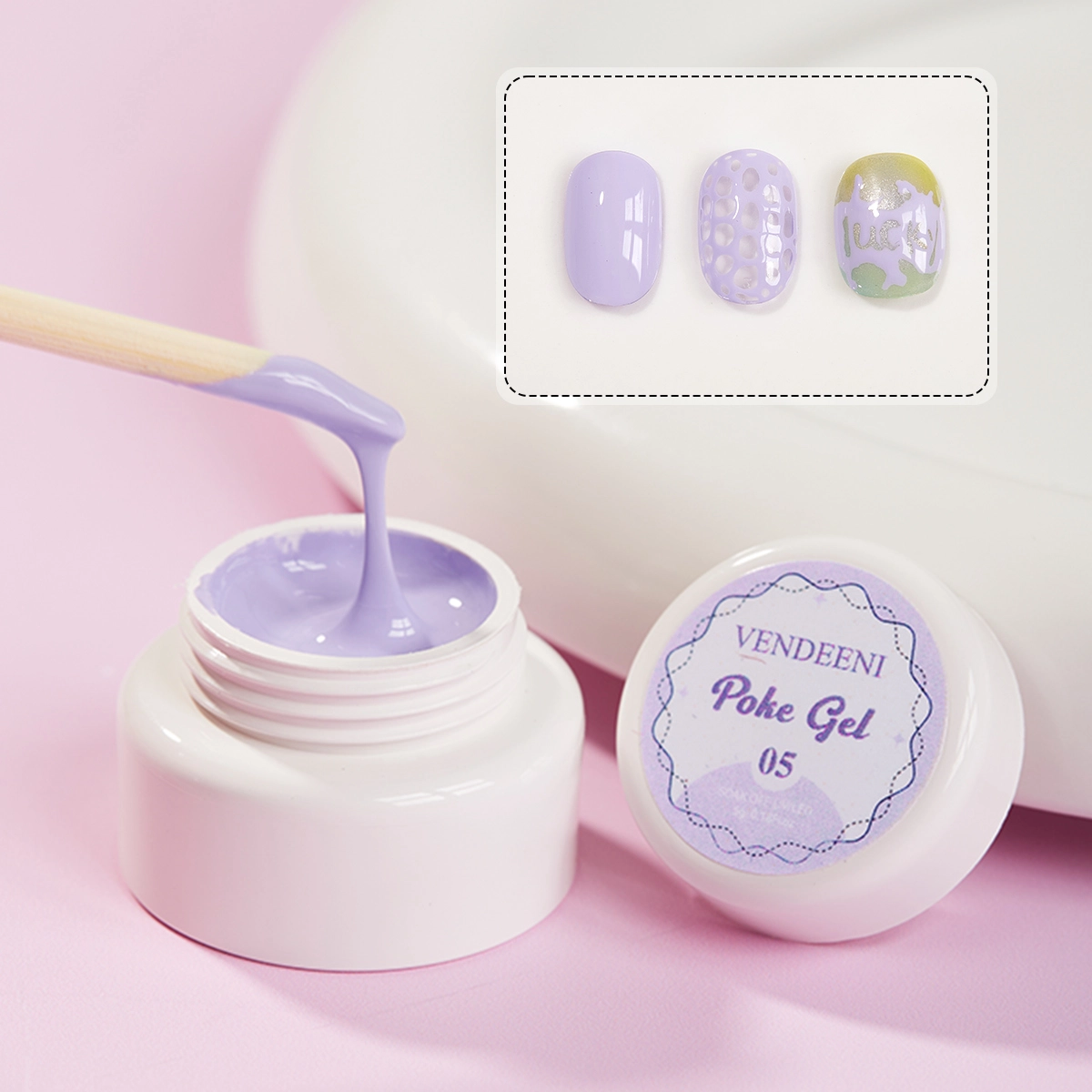 purple Poke Gel Nail Polish