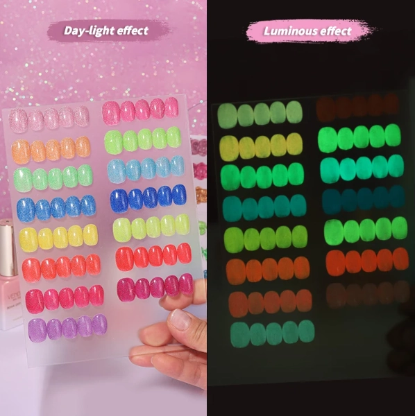 Multicolor luminous Reflective Gel