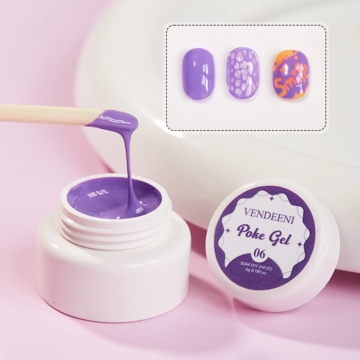 deep purple Poke gel polish