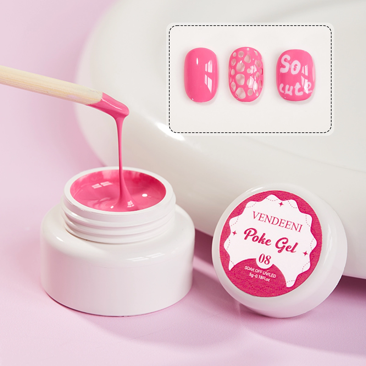 fuchsia Poke gel polish