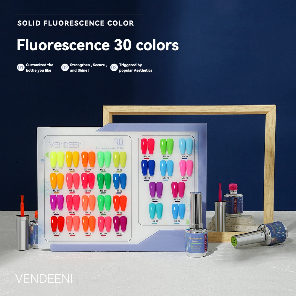 30color-fluorescenct gel   polish