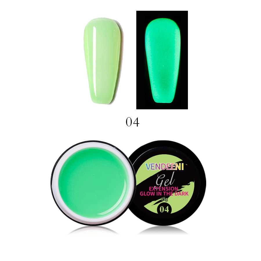 12color green  Light-Sensitive Nail Extension Gel