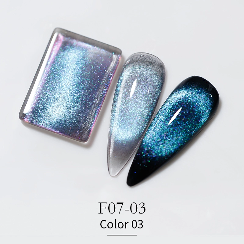 15color-Cat Eye Gemstone Blue Gel Polish