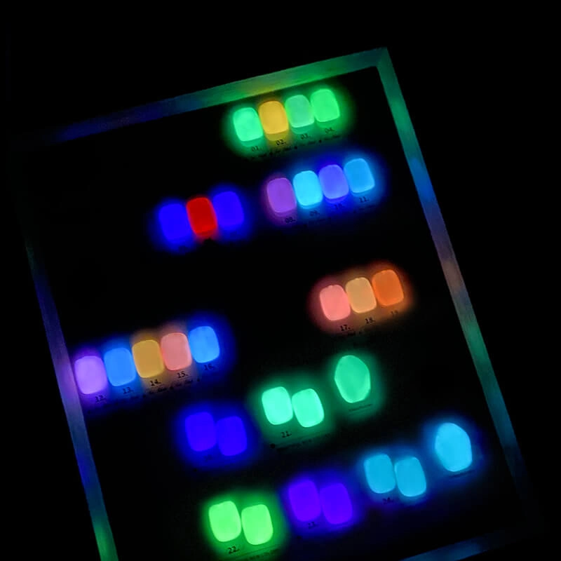 24 Colors Reflective Gel Glow In The Dark-6