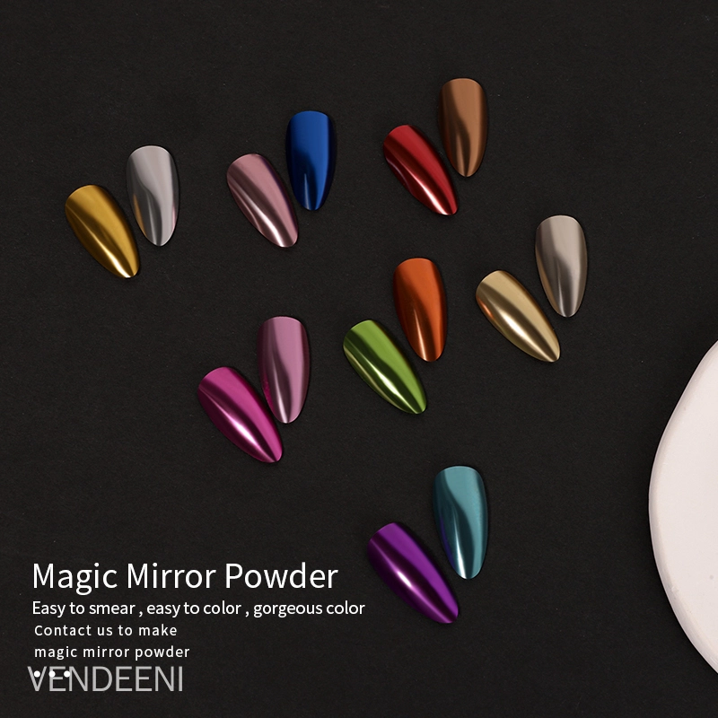 Magic Mirror Powder Nail Gel Coating