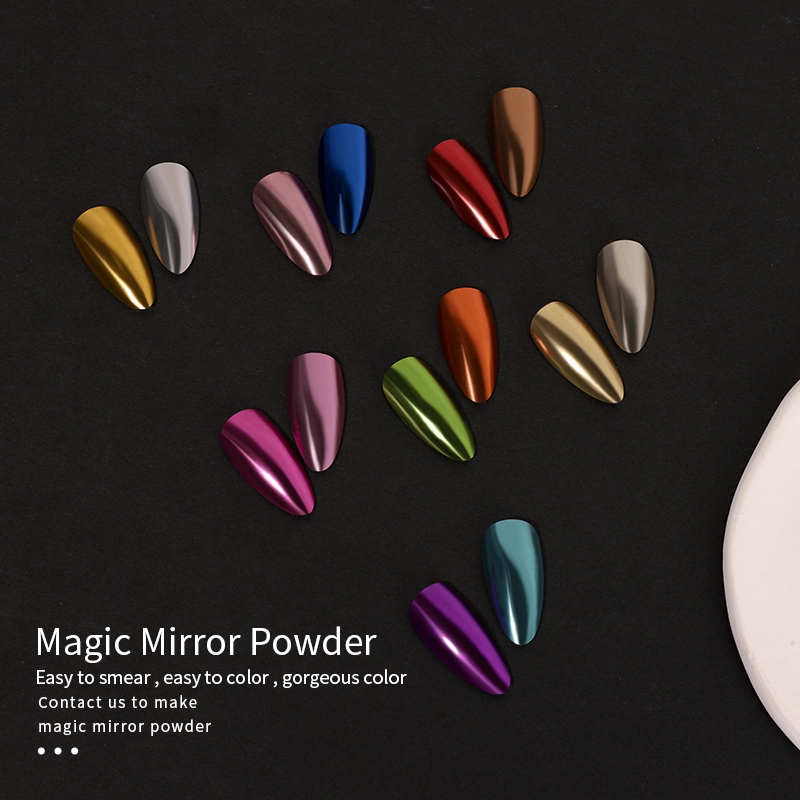 Magic Mirror Powder Nail Gel Coating