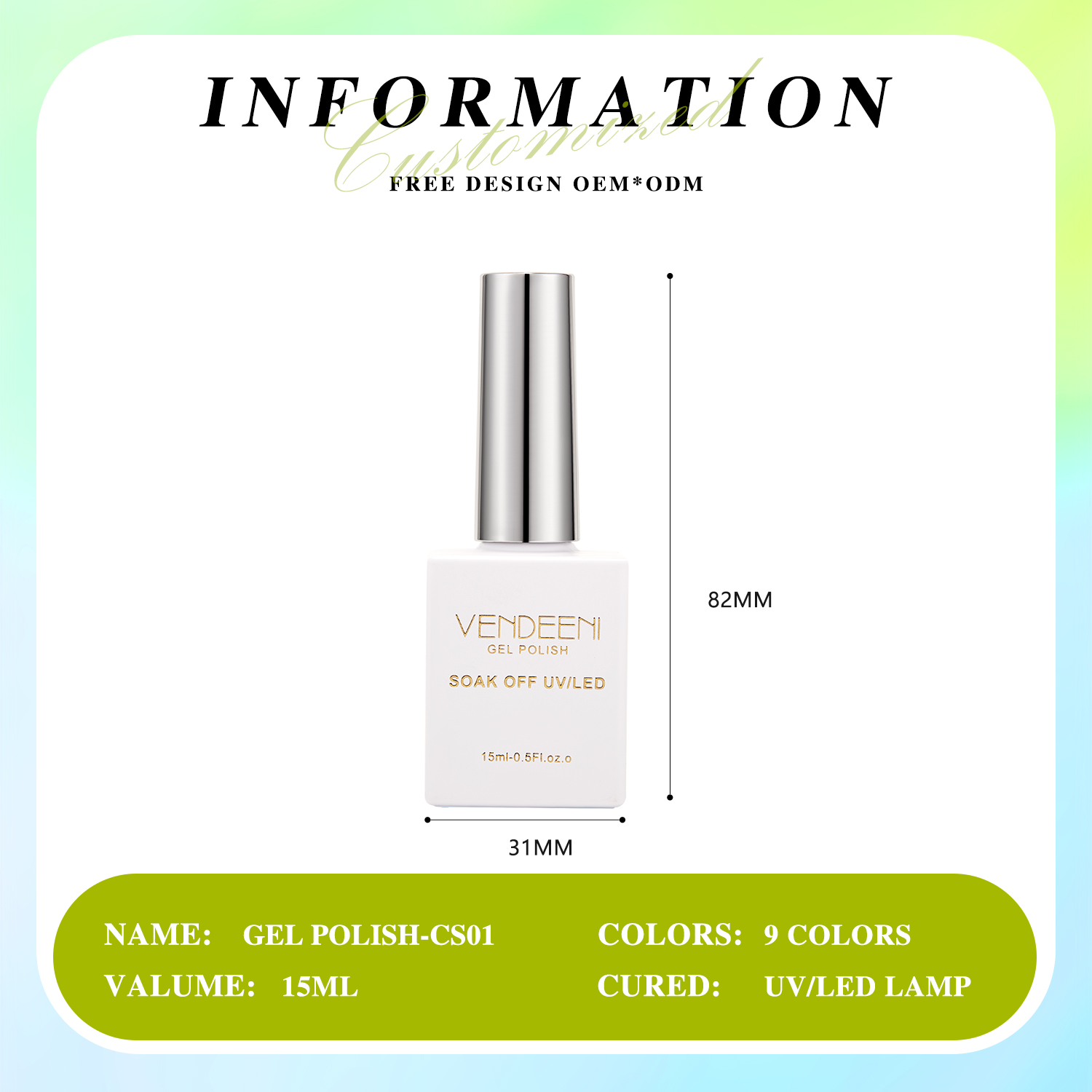 solid gel polish bottle