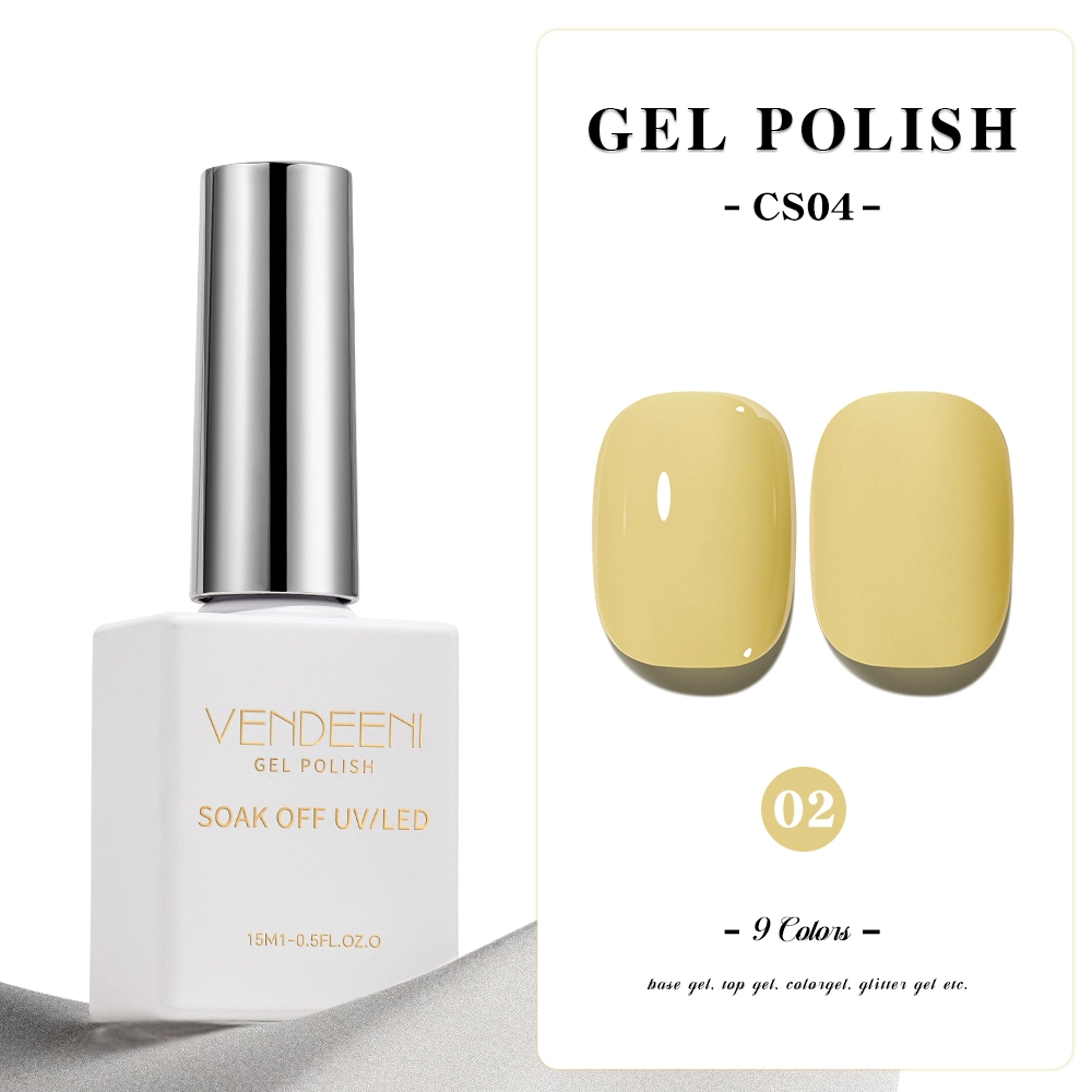 Bright Yellow Gel Polish