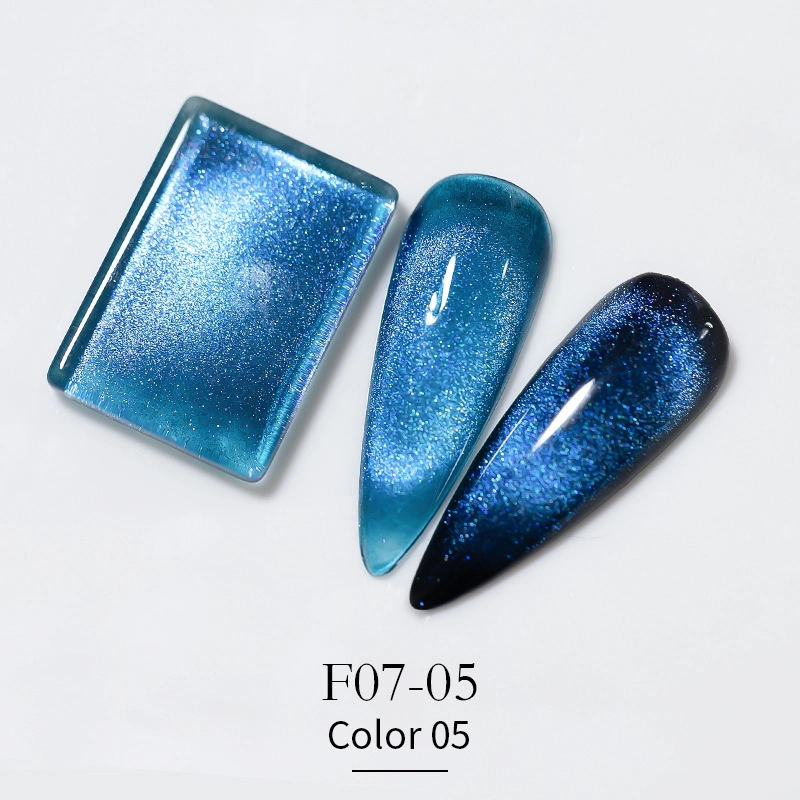 15color-Cat Eye Gemstone Blue Gel Polish