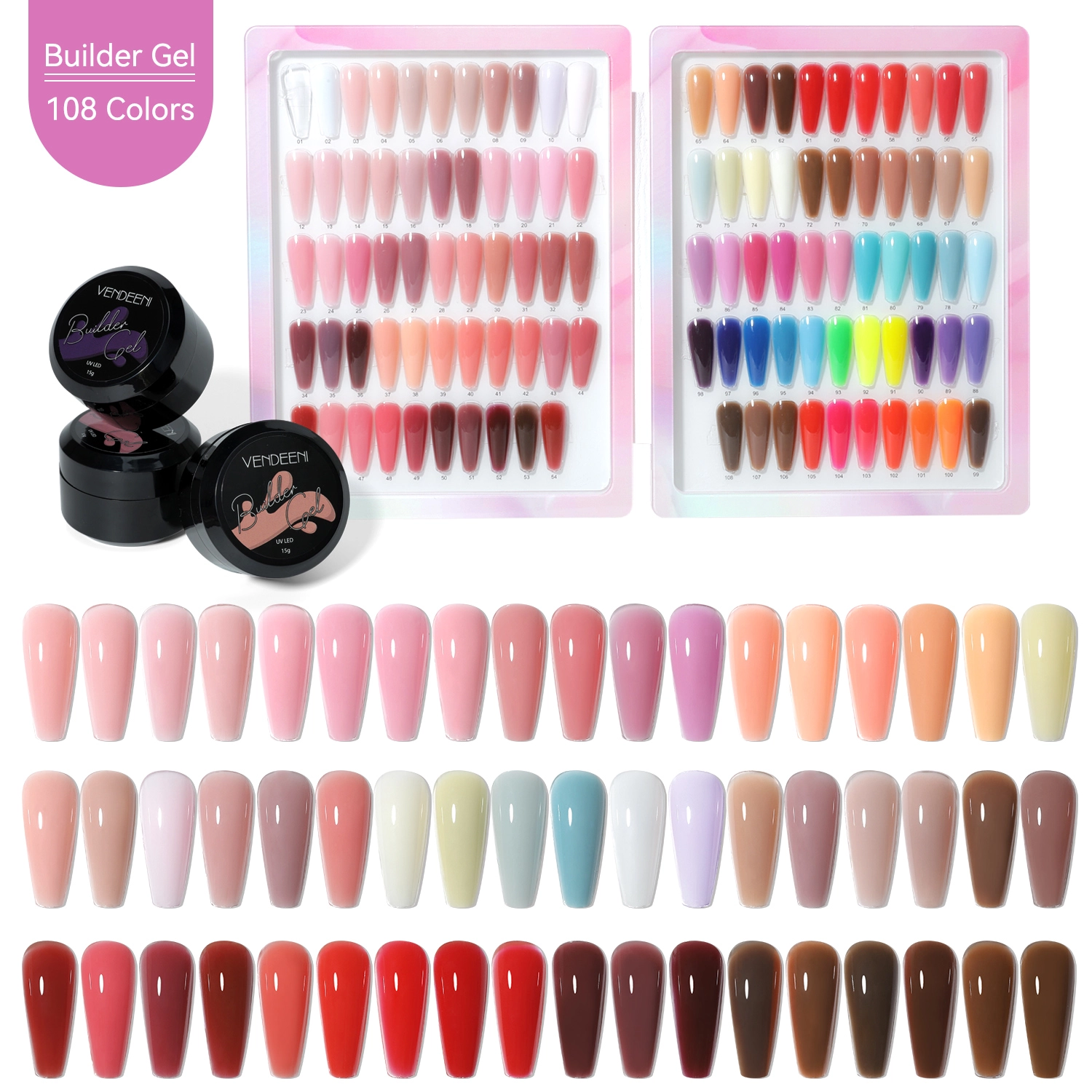 Vendeeni 108 colors Nail Extension Gel