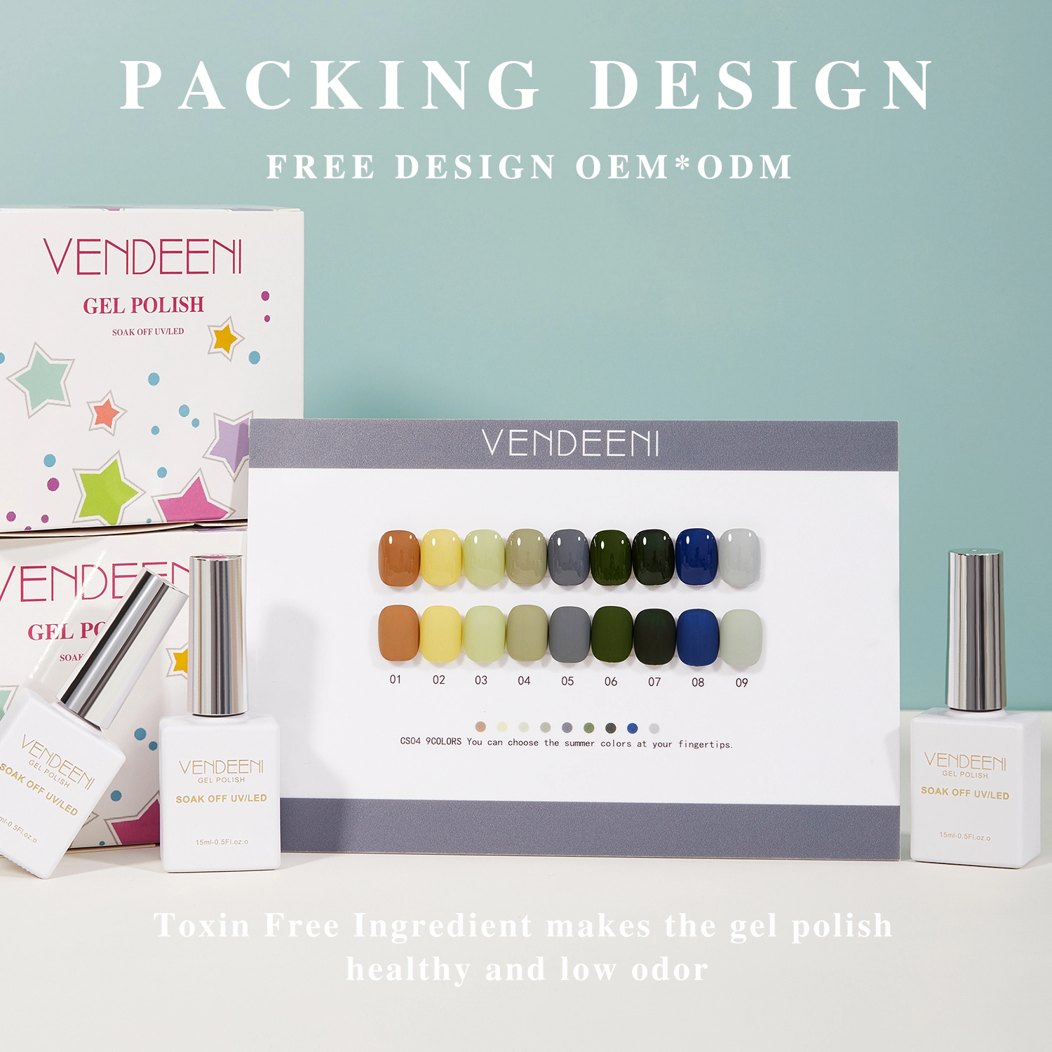 9 Colors Uv Gel Nail Polish Set