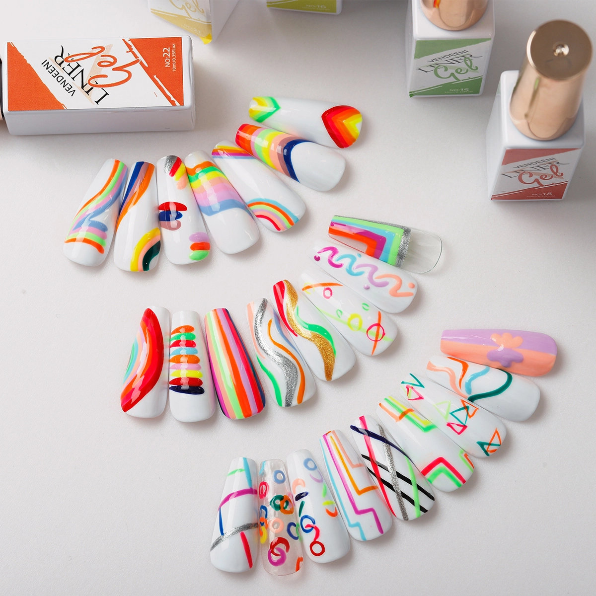36-color-rainbow-Liner-Gel--Gel-Polish 36 color rainbow Liner Gel Gel Polish