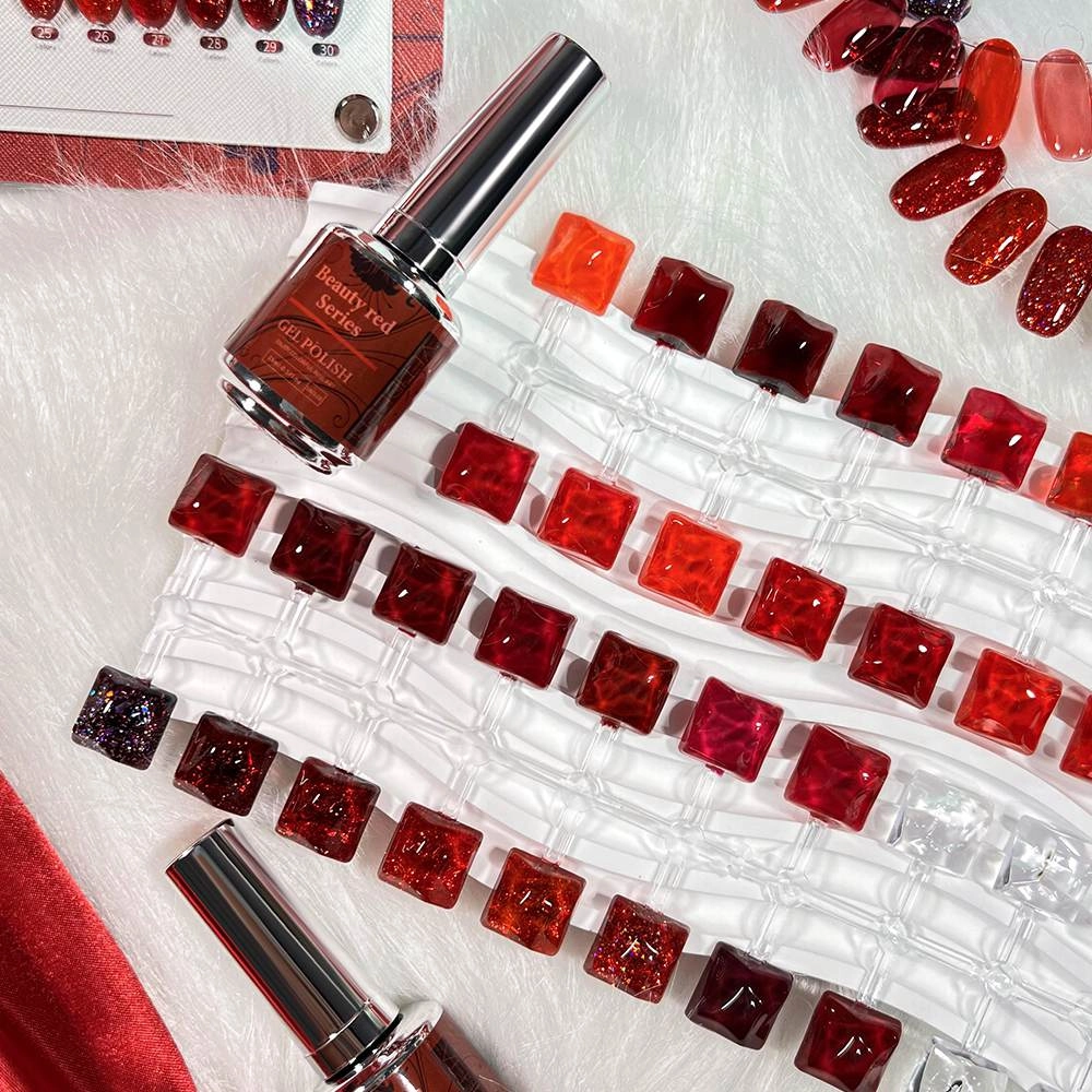 30-color--Rose-Red-Gel-Polish 30 color- Rose Red Gel Polish