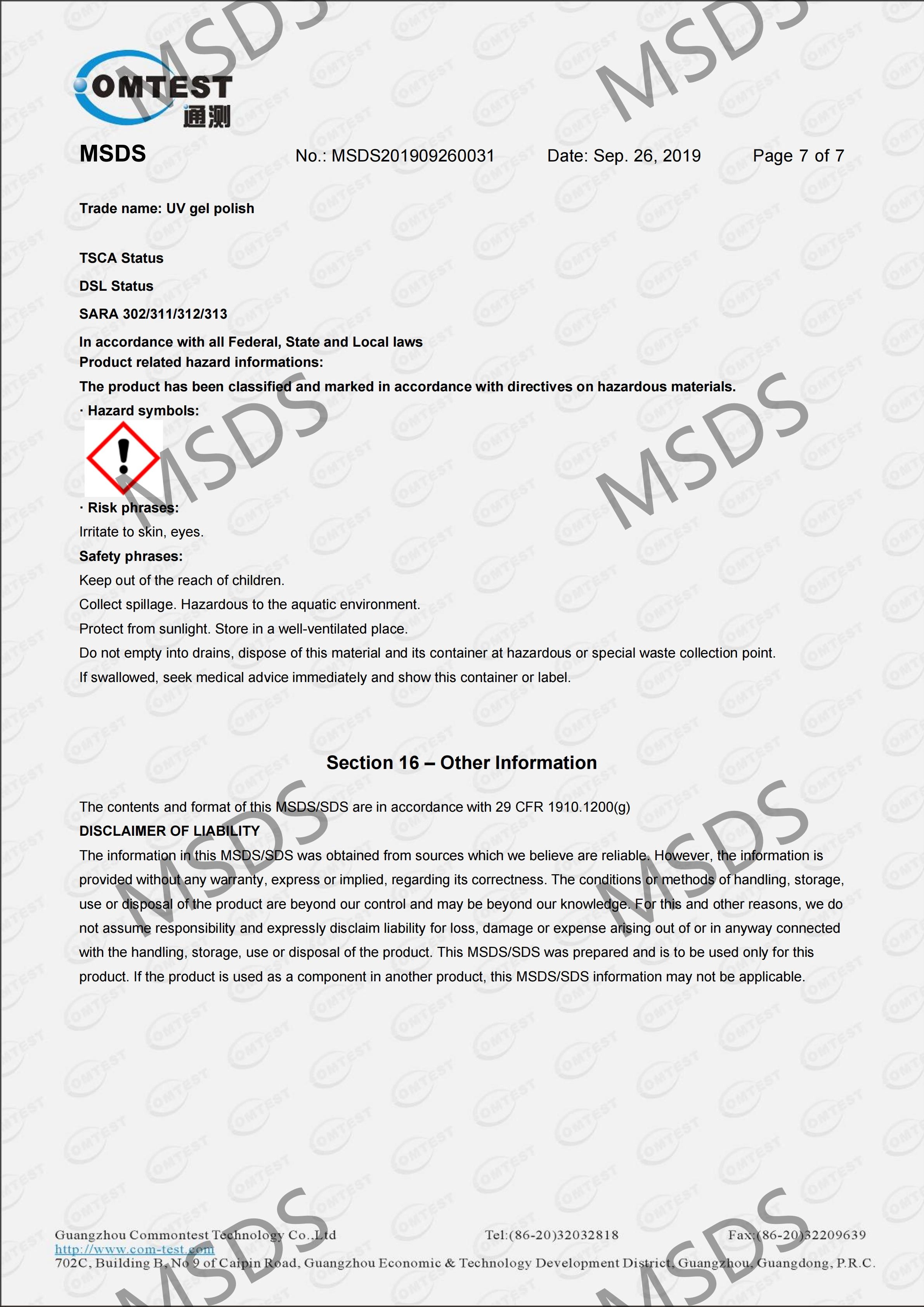 UV gel Polish MSDS_06