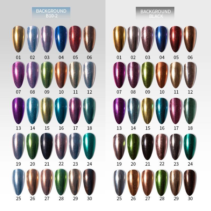 Magic Mirror Powder Nail Gel Trend