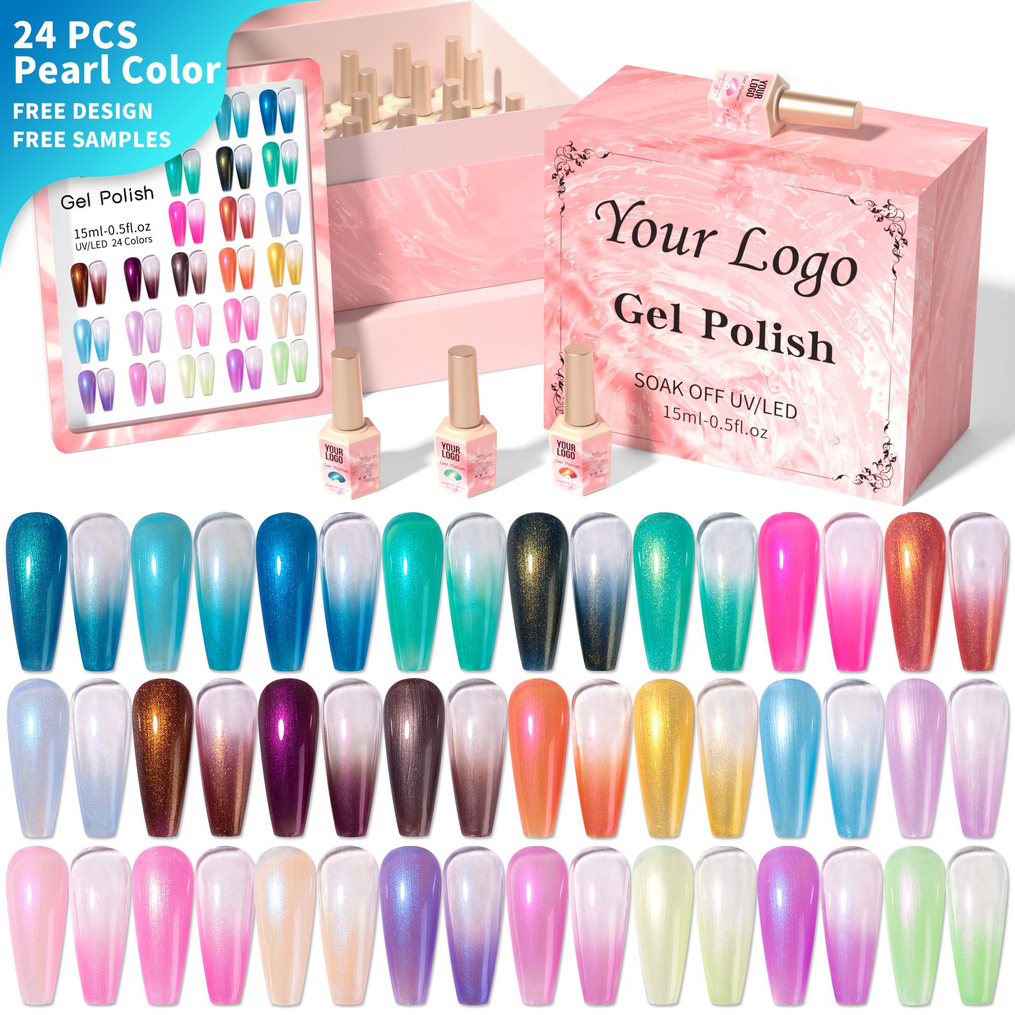 Pearl nail polish set