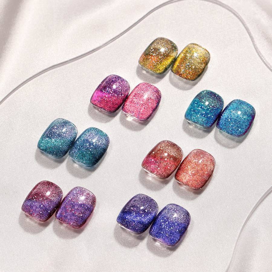 L08 galaxy cat eye nail polish gel