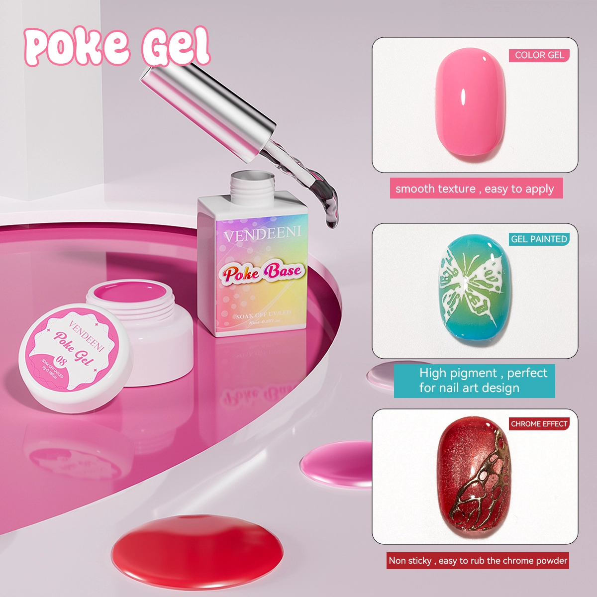 12Colors Poke Gel Nail Polish