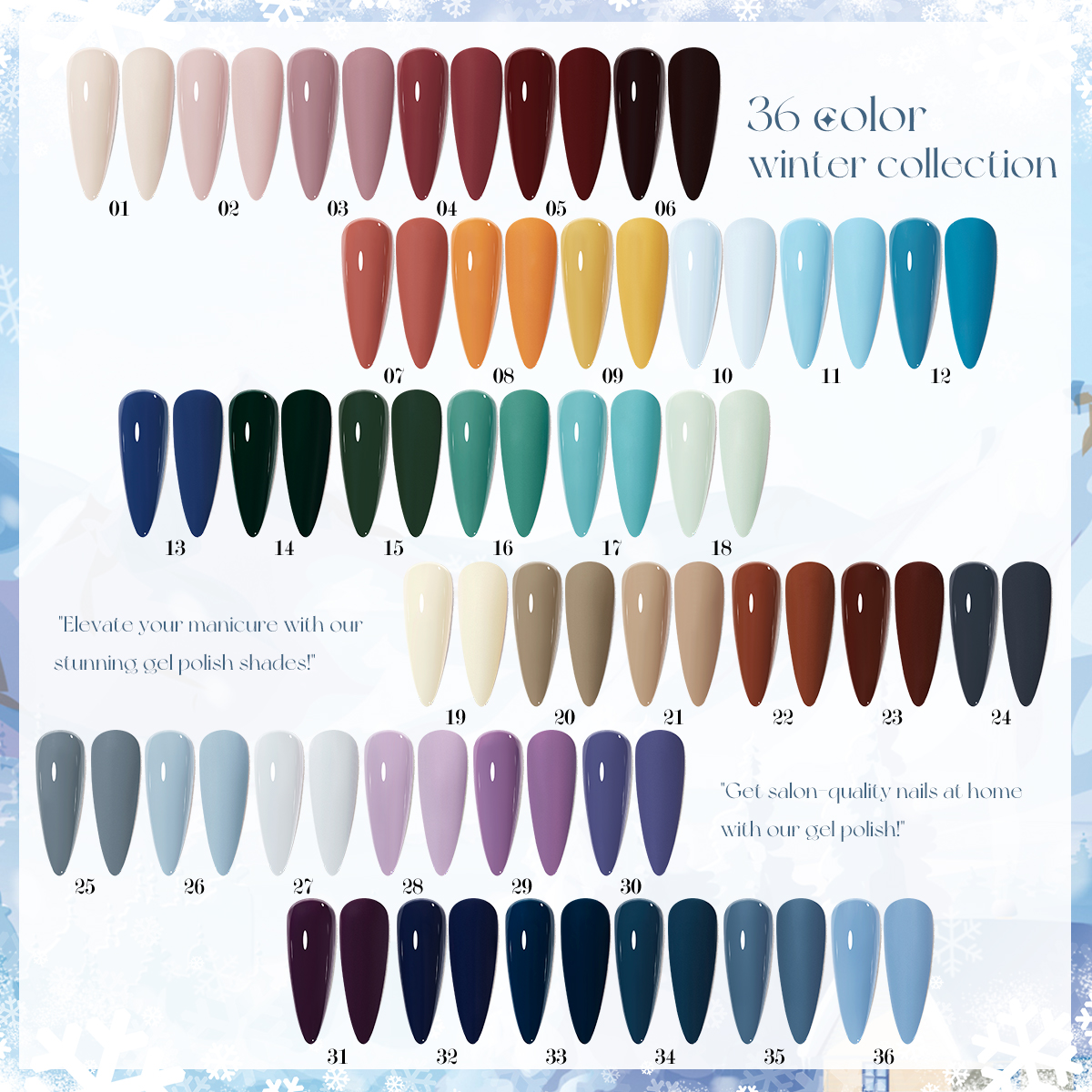 36colors winter gel polish