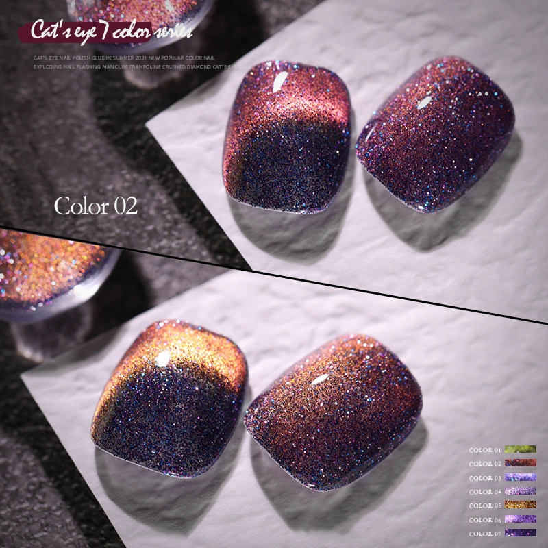 7color-light-pink-cat-eye-nails 7color-light pink cat eye nails