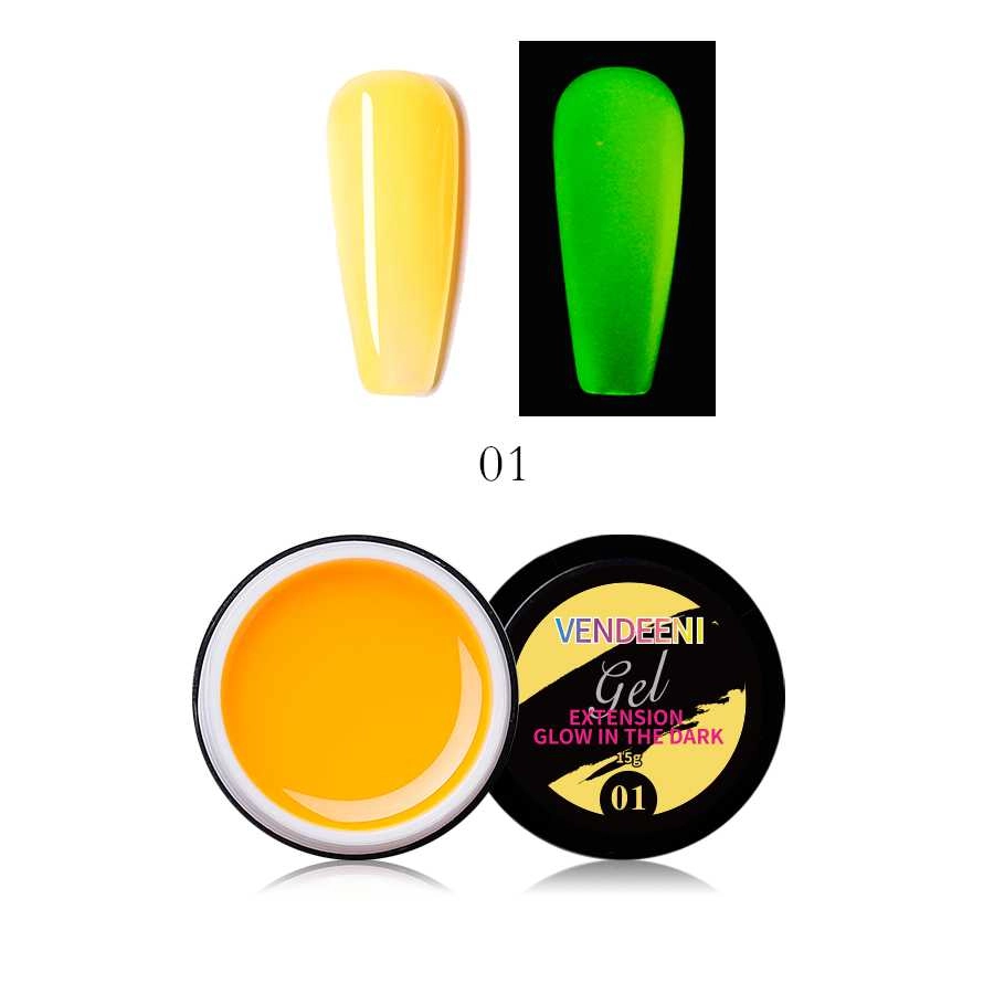 12color yellow Luminous Nail Tip Extension Gel