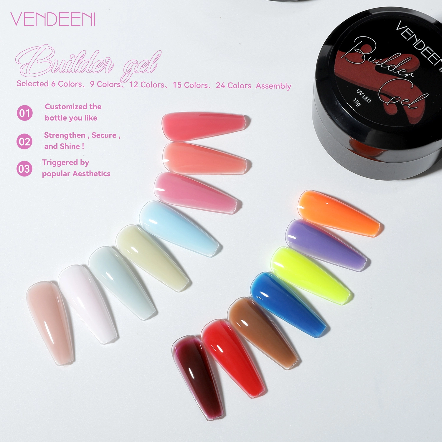 Vendeeni extension gel nail polish vendors