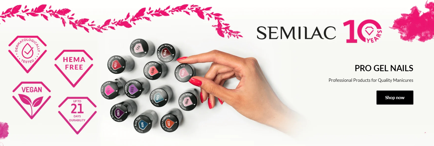 Semilac natural gel nail polish brands