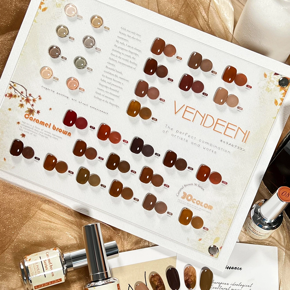 30color-Caramel-brow-full-set-with-gel-polish 30color Caramel-brow full set with gel polish