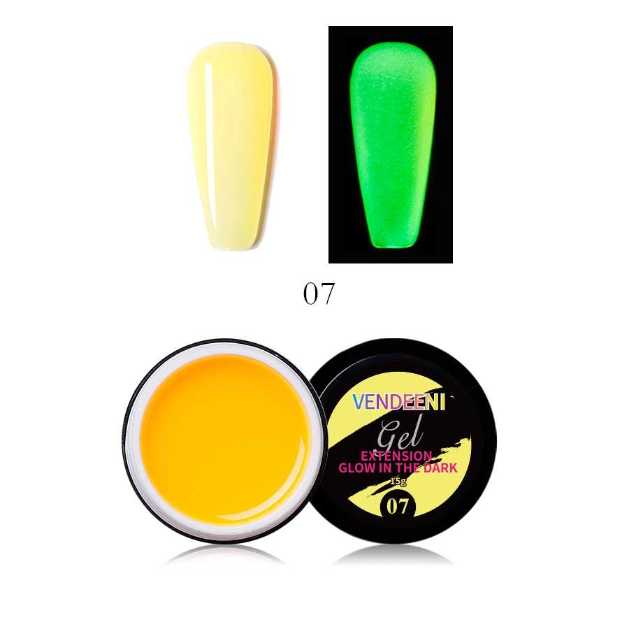 Glow-in-the-Dark yellow Nail Extension Gel