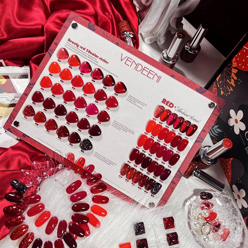 30-color-red-gel-nail-polish 30 color-red gel nail polish