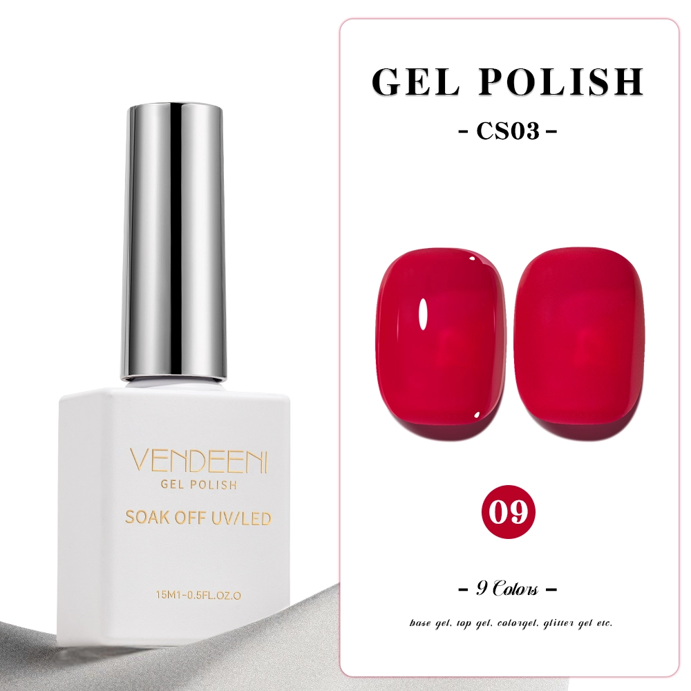 red gel polish