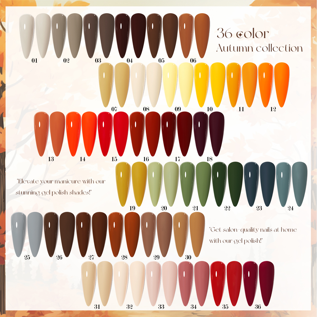 Autumn gel polish