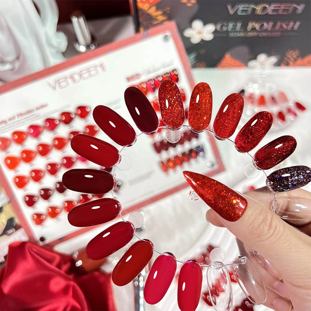 30-color--Red-Floral-Pattern-Gel-Polish 30 color- Red Floral Pattern Gel Polish