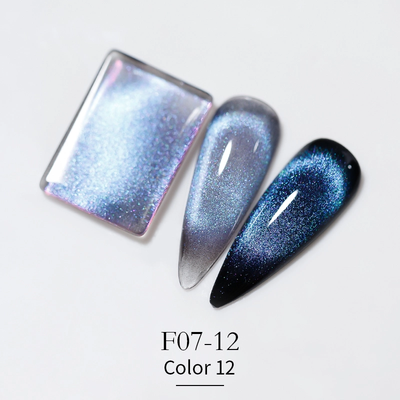 15color-Cat Eye Fluorescent Blue Gel Polish