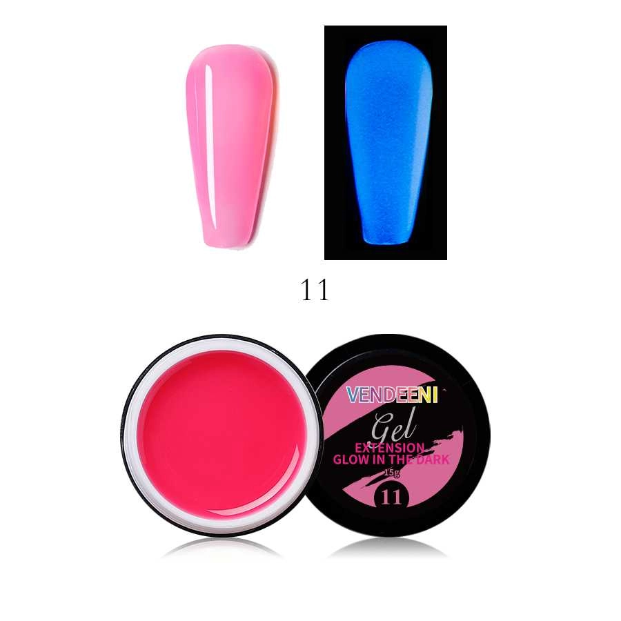 12color pink Light-Sensitive Nail Extension Gel