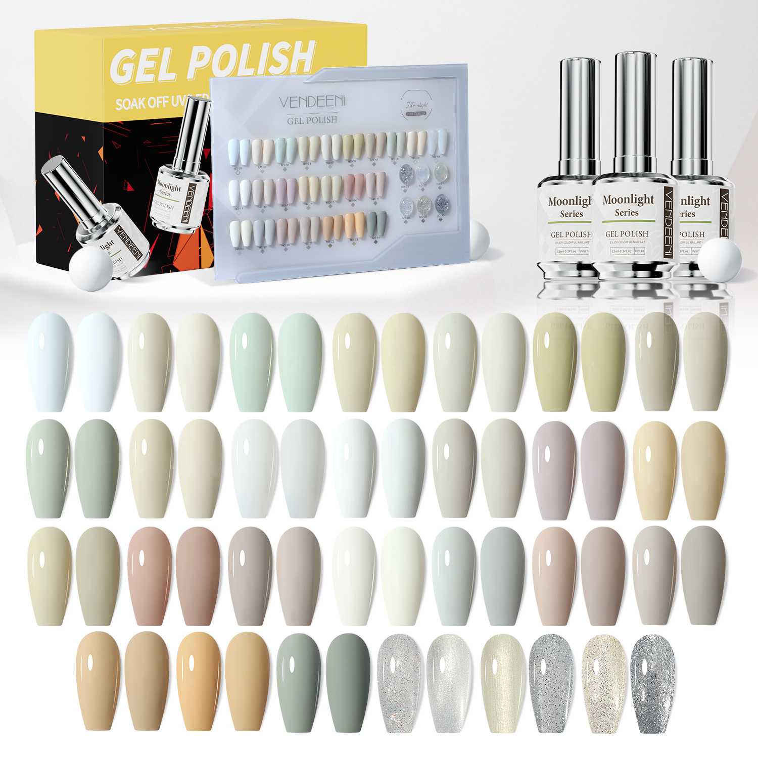 30 color white non toxic gel nail polish