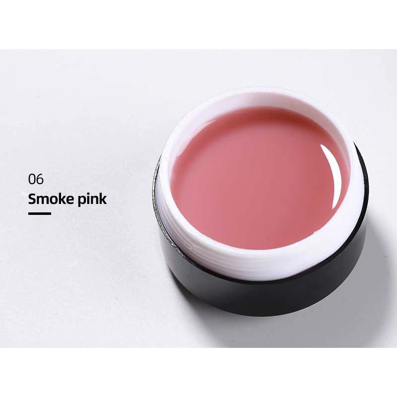 French-Smoke-pink-Nail-Extension-Gel French Smoke pink Nail Extension Gel