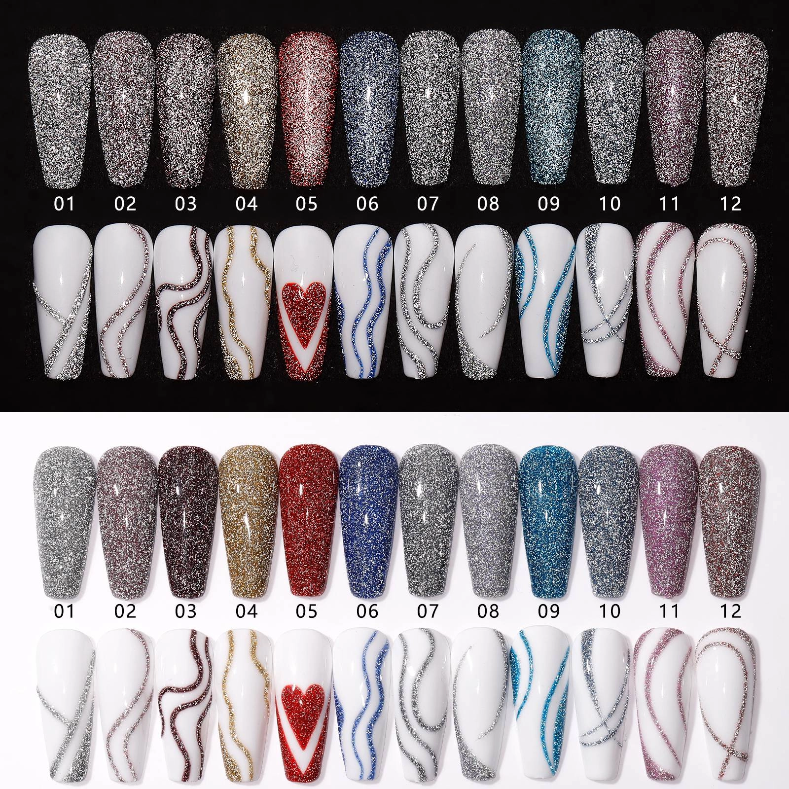 Metallic-Decorated-liner-gel Metallic Decorated liner gel