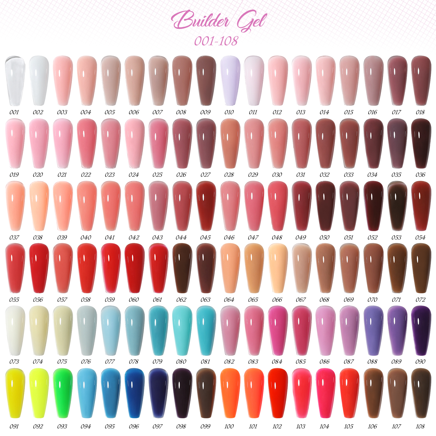 Vendeeni custom extension gel nail polish set