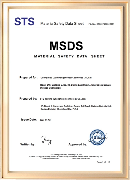 Material Safety Data Sheet  best no uv gel nail polish