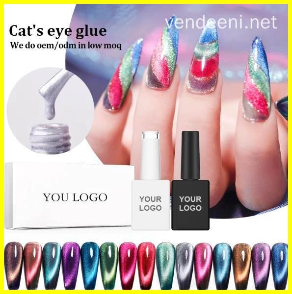 Cat Eye Rainbow Gel Polish