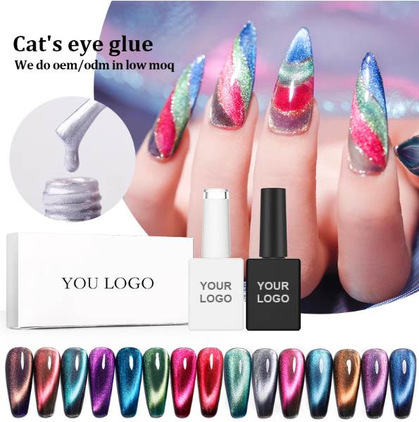 Cat Eye Rainbow Gel Polish