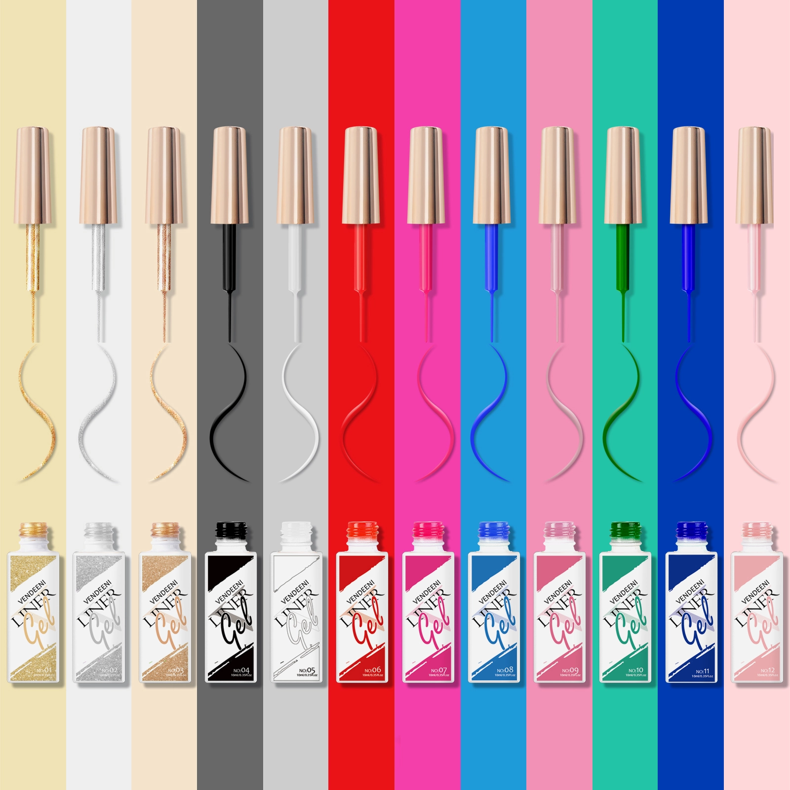 36-color-Liner--Glossy--Gel-Polish 36 color Liner Glossy Gel Polish
