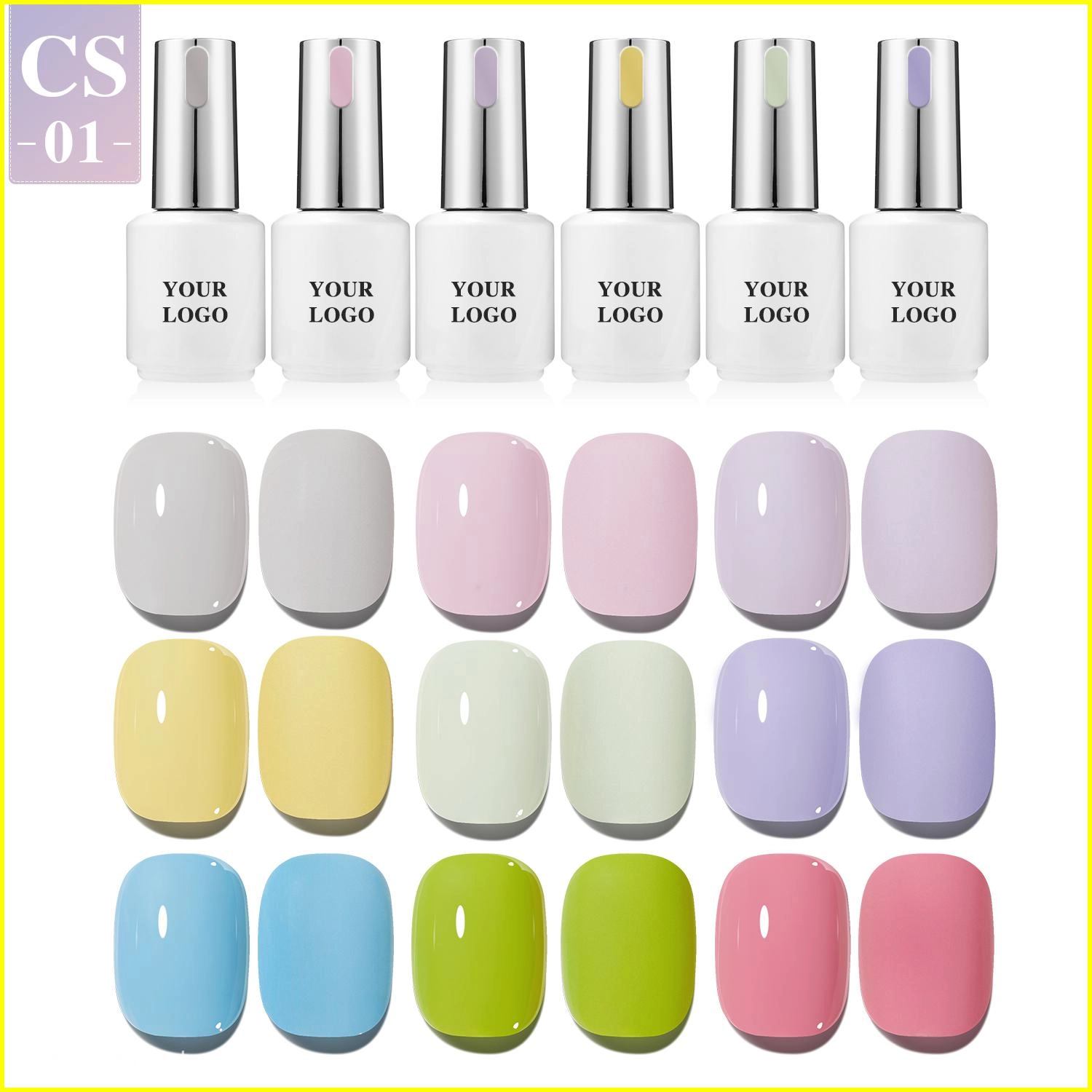 light-color-gel-polish-set light color gel polish set
