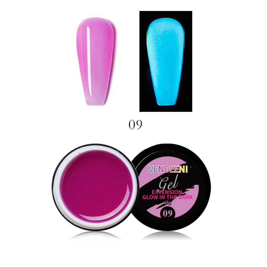 12color purple Luminous Nail Tip Extension Gel