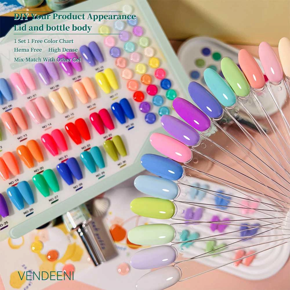 30color-custom  candy gel nail polish set